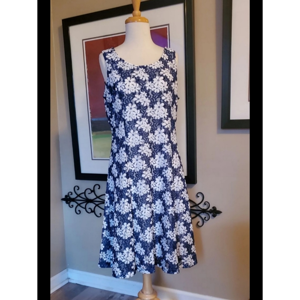 Perceptions New York Mesh Overlay Dress